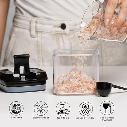 Shazo 6 PC Airtight Food Storage Containers + 6 Spoons - Image 3
