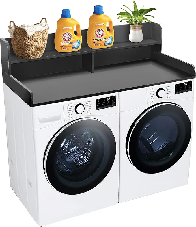 Royxen Laundry Countertop with 2-Tier Shelf Universal Fit, Washer and Dryer by Royxen