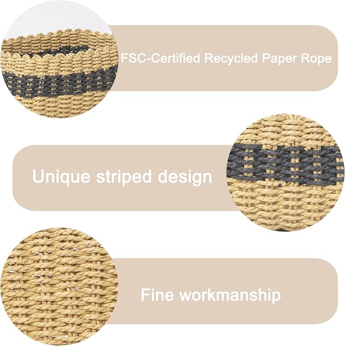 Small baskets for Organizing, Cute woven Storage basket - Image 2