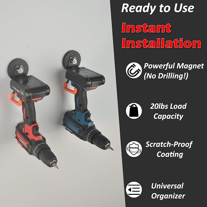 MUTUACTOR Updated Magnetic Hooks Heavy Duty, 20lbs Anti-Scratch Strong Garage - Image 3