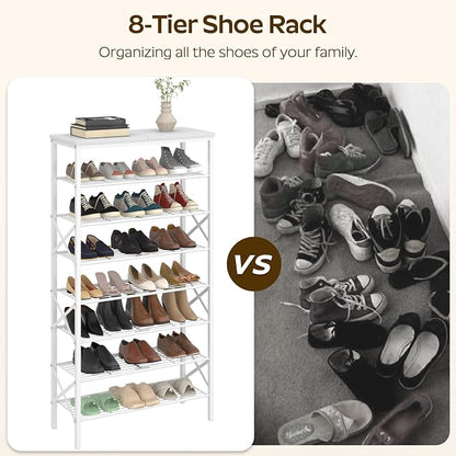 YATINEY 8 Tier Shoe Rack, Shoe Storage Organizer, Large Capacity Shoe Shelf - Image 5