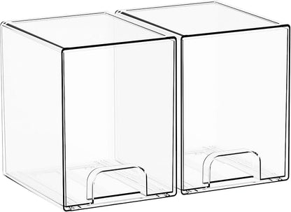 7.5" High Stackable Storage Bins, 2 Pack Bottle Station and Baby Bottle Storage - Image 9