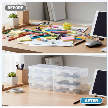 Jetec 18 Pieces Mini Plastic Clear Beads Storage Containers Box - Image 4