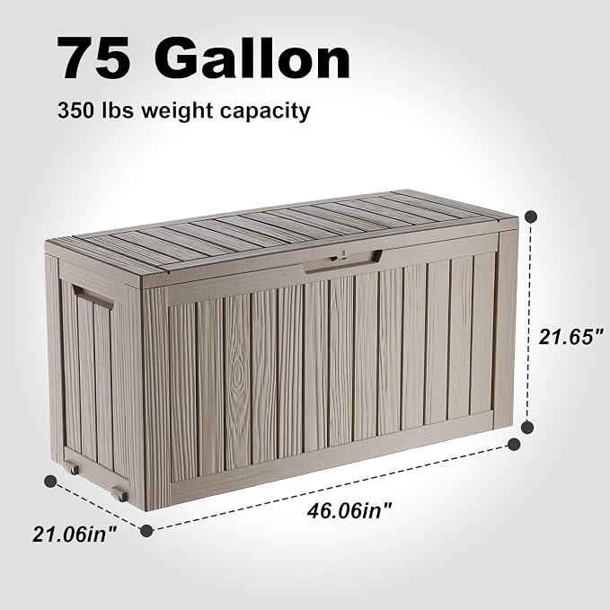 ROJIK Outdoor Storage Housing Deck Box - Image 2