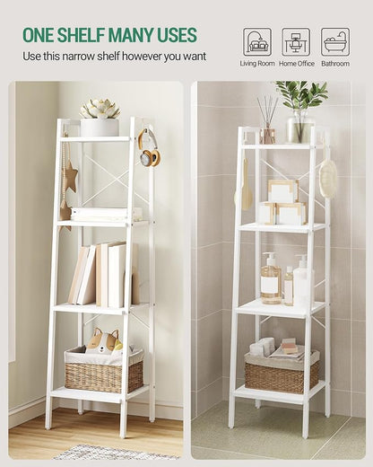 Hzuaneri Ladder Shelf, Freestanding Corner Storage Shelf | Bookcase - Image 4
