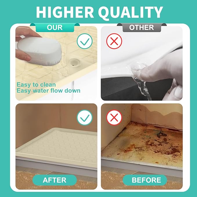 Under Sink Mat, Silicone Waterproof Under Sink Liner, Sink Cabinet Organizer - Image 6