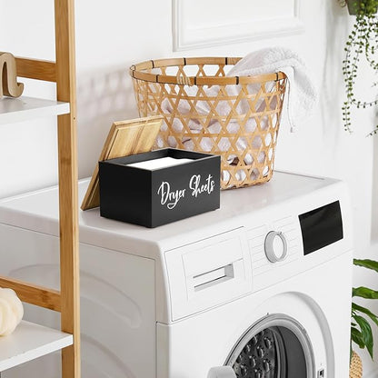 Bivvclaz Dryer Sheet Holder, Wooden Laundry Sheets Container, Laundry Room - Image 6