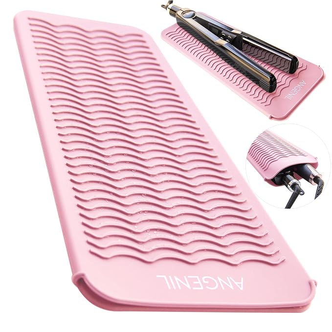 ANGENIL Heat Resistant Silicone Flat Iron Mat Pouch, by ANGENIL