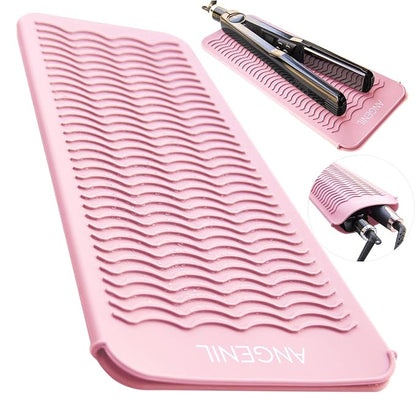 ANGENIL Heat Resistant Silicone Flat Iron Mat Pouch, by ANGENIL