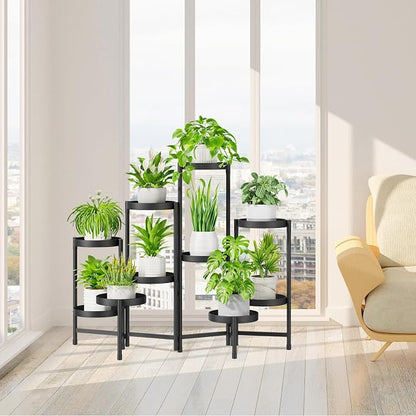 iDavosic.ly Plant Stand Indoor Outdoor, 10 Tier Corner Metal Flower Display - Image 7