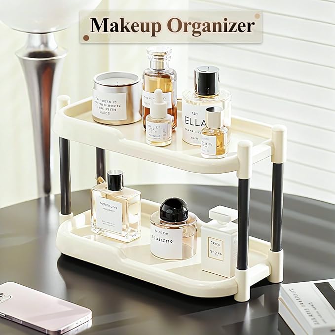MARTY Bathroom Counter Organizer 2 Tier Makeup Organizer Countertop - Image 5