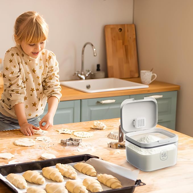 Flour Dispenser 10LBS - 5 L /5 QT /5 KG Rice Container Storage Food Cereal - Image 2