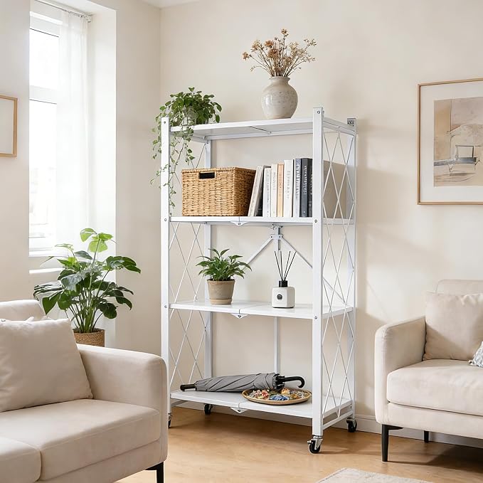 4-Tier Foldable Storage Shelf - Image 4