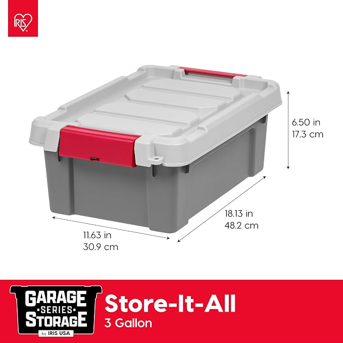 IRIS USA 3 Gallon Lockable Storage Totes - Image 3