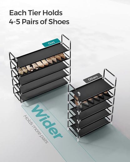 SONGMICS 5-Tier Shoe Rack, Shoe Storage - Image 5