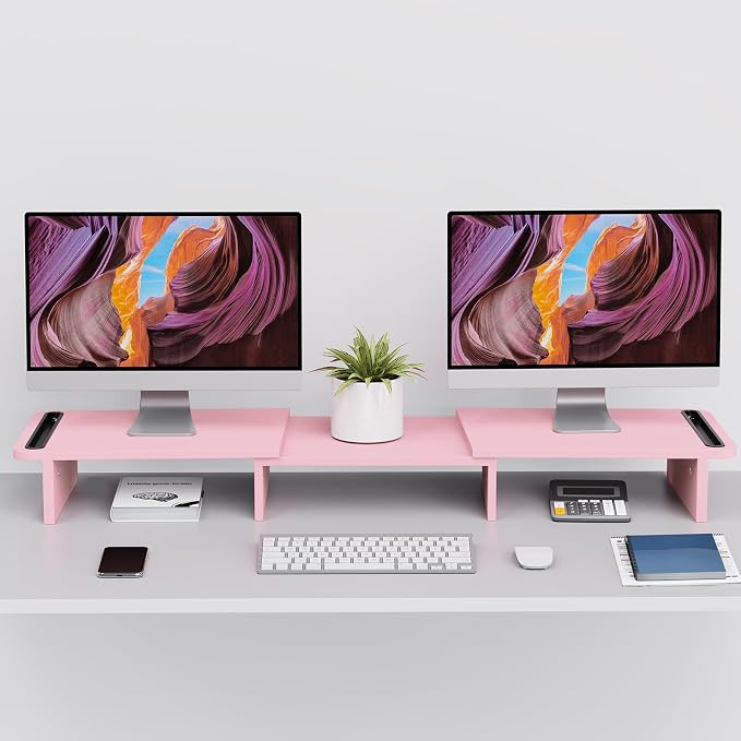 Zimilar Dual Monitor Stand Riser, Monitor Stand - Image 6
