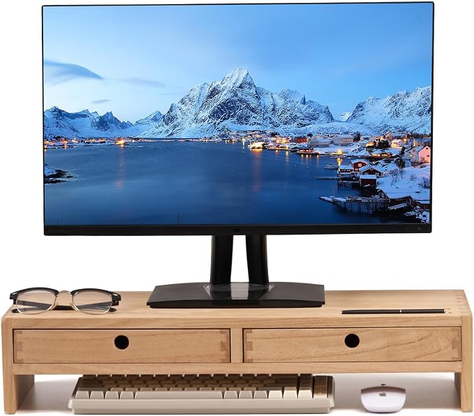 KIRIGEN Wood Monitor Stand by KIRIGEN