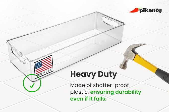 Pikanty Clear Refrigerator Organizer Bin - Image 3