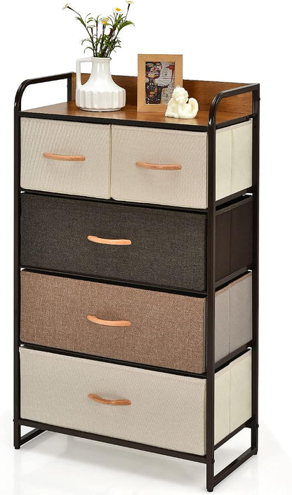 Giantex 5-Drawer Fabric Dresser by Giantex