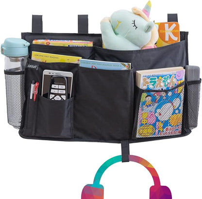 LEISUIT Hanging Storage Bag Bedside Organizer 9 Pockets Black by Leisuit