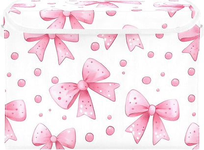 Bows and Polka Dots Storage Bins by LLCxigua