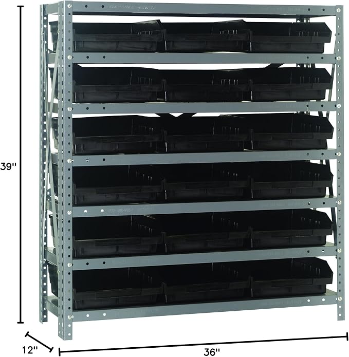 Quantum Storage Systems 1239-109BK Steel Shelving Unit - Image 2