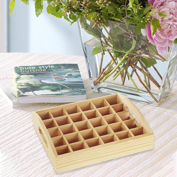 2 PCS Wooden Essential Oil Bottle Storage Box, Essential Oil Holder Detachable - Image 8