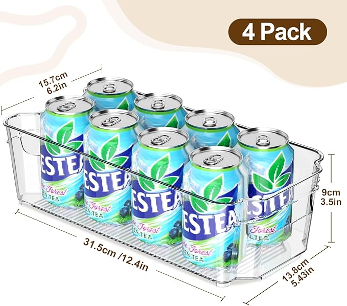 Clear Fridge Organizer, Refrigerator Organizer Bins - Image 2
