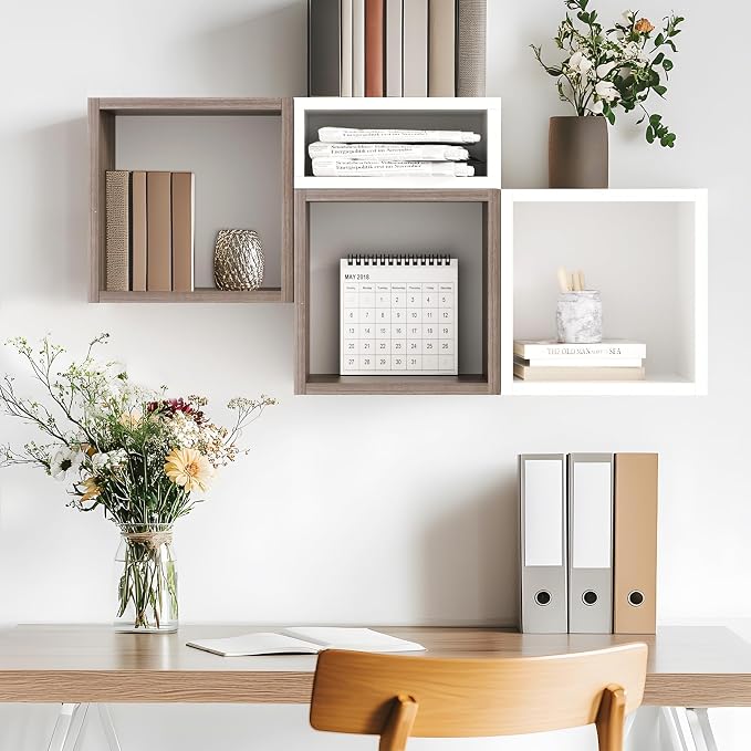 Cube Floating Shelves Set2, Display Shelves Wall Mount 7.75" D x 12.5" W x - Image 6