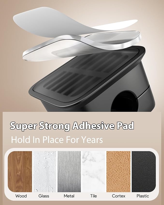 8 Pack Cord Organizer Holder, Costop Strong Adhesive Desk Cable Management - Image 4