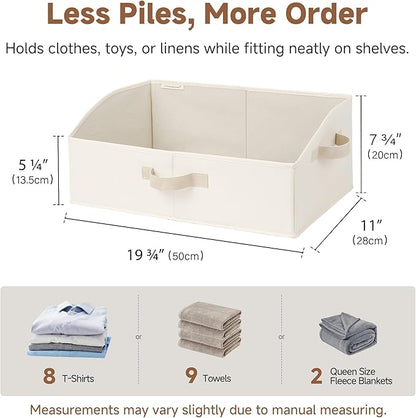 StorageWorks Closet Storage Bins Trapezoid, Closet Organizer Bins, Shelf Baskets - Image 6