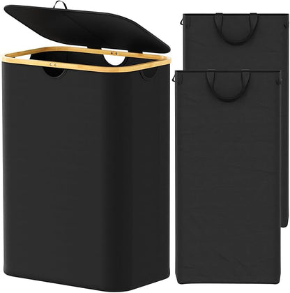 SpaceAid Double Laundry Hamper 2 Section by SpaceAid