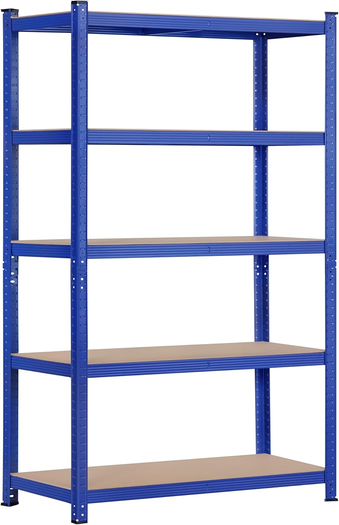 Topeakmart 5-Tier Utility Shelves, Metal Storage Shelves Unit Adjustable Garage by Topeakmart