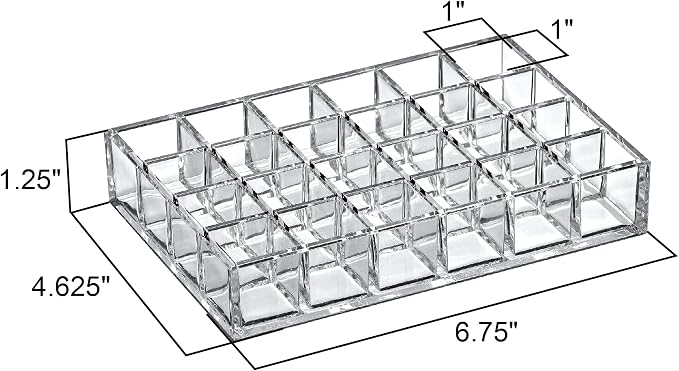 Amazing Abby - Allure - 24-Slot Acrylic Lipstick Organizer, Lipstick Holder - Image 3