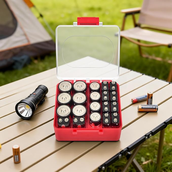 FULLCASE Battery Storage Organizer Box, Holder Container - Image 7