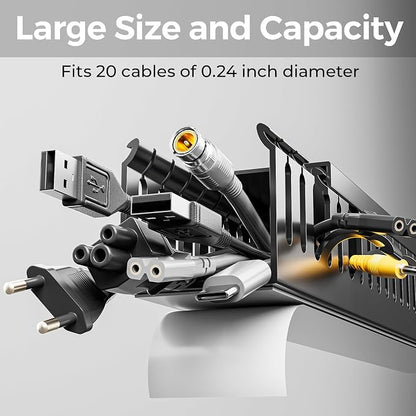 Yecaye 62.8in Cable Raceway, Large Under Desk Cable Management - Image 2