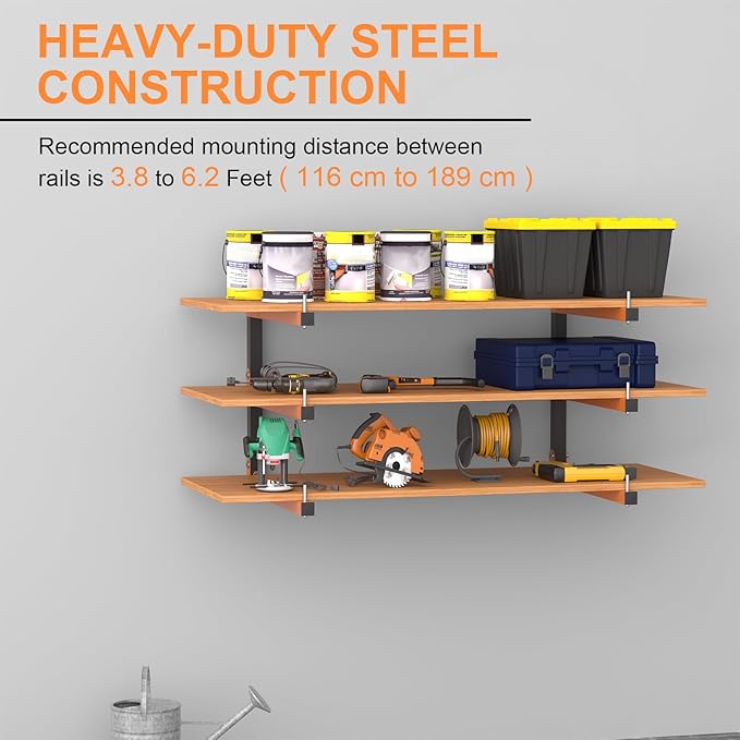 Lumber Rack Wall Mount, Lumber Storage Rack, Heavy Duty Wood Storage Racks - Image 3