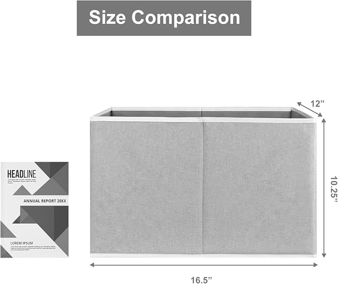 Closet Storage Bins, Fabric Closet Organizers and Storage Basket - Image 7