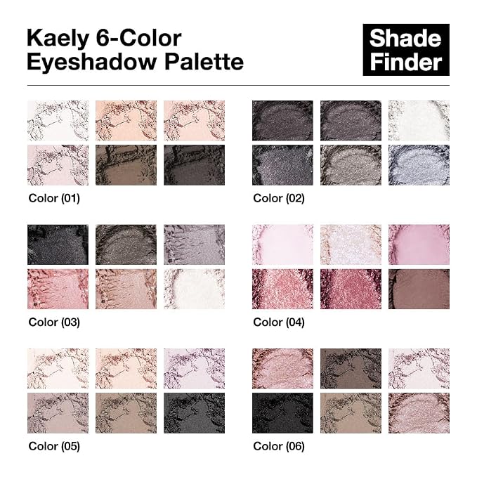 6 Colors Mini Dark Nude Brown Eye Shadow Palette Makeup - Image 5