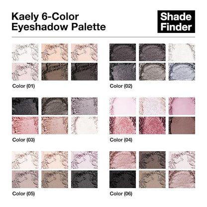 6 Colors Mini Dark Nude Brown Eye Shadow Palette Makeup - Image 5