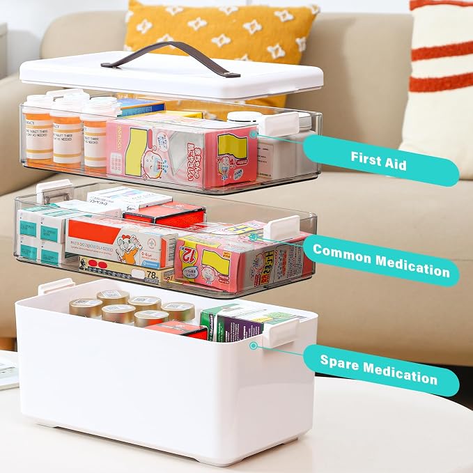 Homaigie Extra Tall 3-Tier Medicine Cabinet Organizer - Image 7