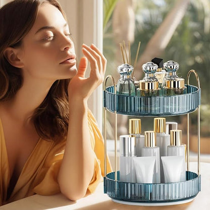 360° Rotating Makeup Organizer, Bathroom Organizers and Storage Holder Rack - Image 5