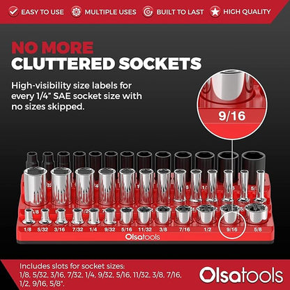 Olsa Tools Magnetic Socket Organizer - Image 4