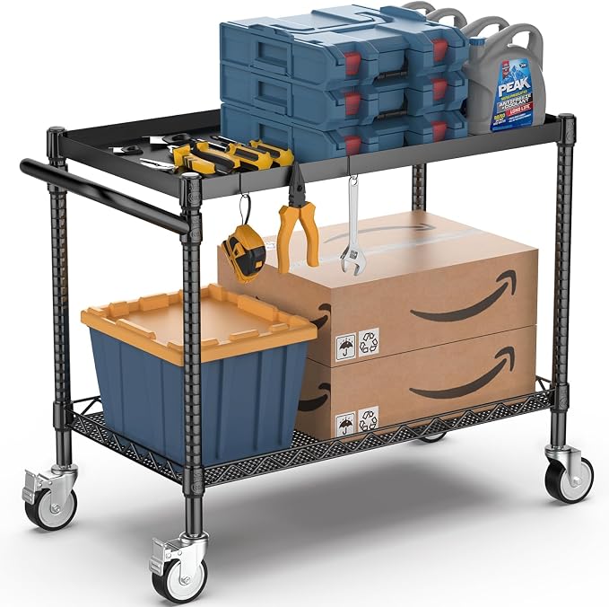 Leteuke 2 Tier Utility Cart - Image 3