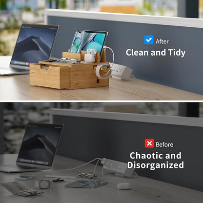 Multi-Device Charging Station Dock & Organizer, - Image 7