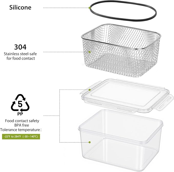 3 PCS Large Fruit storage Containers - Image 9
