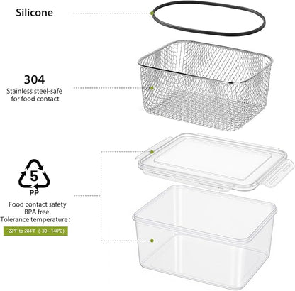 3 PCS Large Fruit storage Containers - Image 9