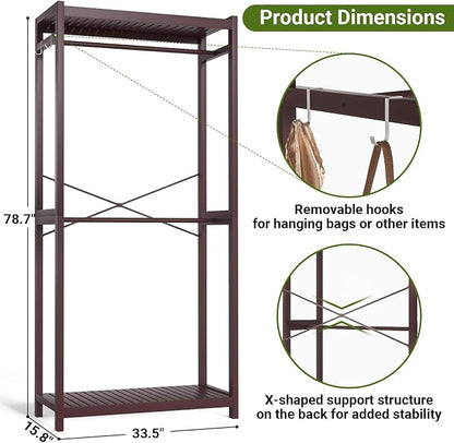 Homykic Bamboo Clothes Rack - Image 5