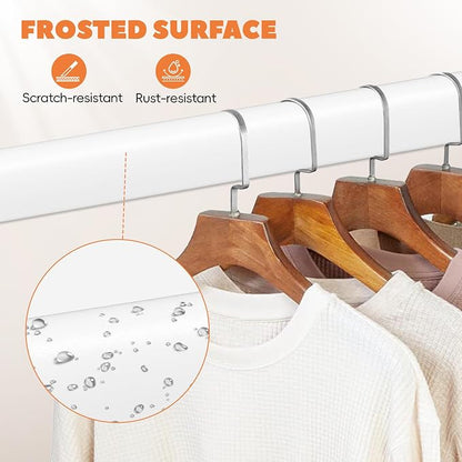 Heavy Duty Closet Rod 17-70 Inches, Adjustable, 1.1 Inches Diameter, Suitable - Image 6