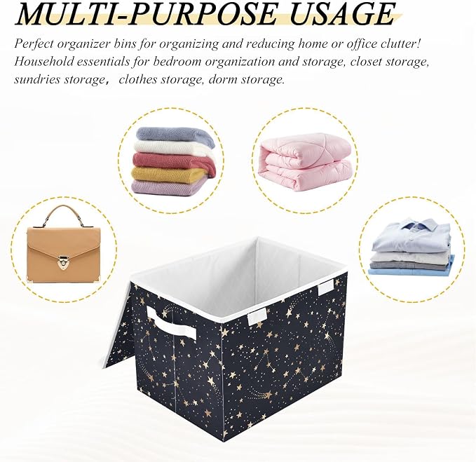 Storage Bins with Lids Storage Containers Storage Box with Handles Storage - Image 5